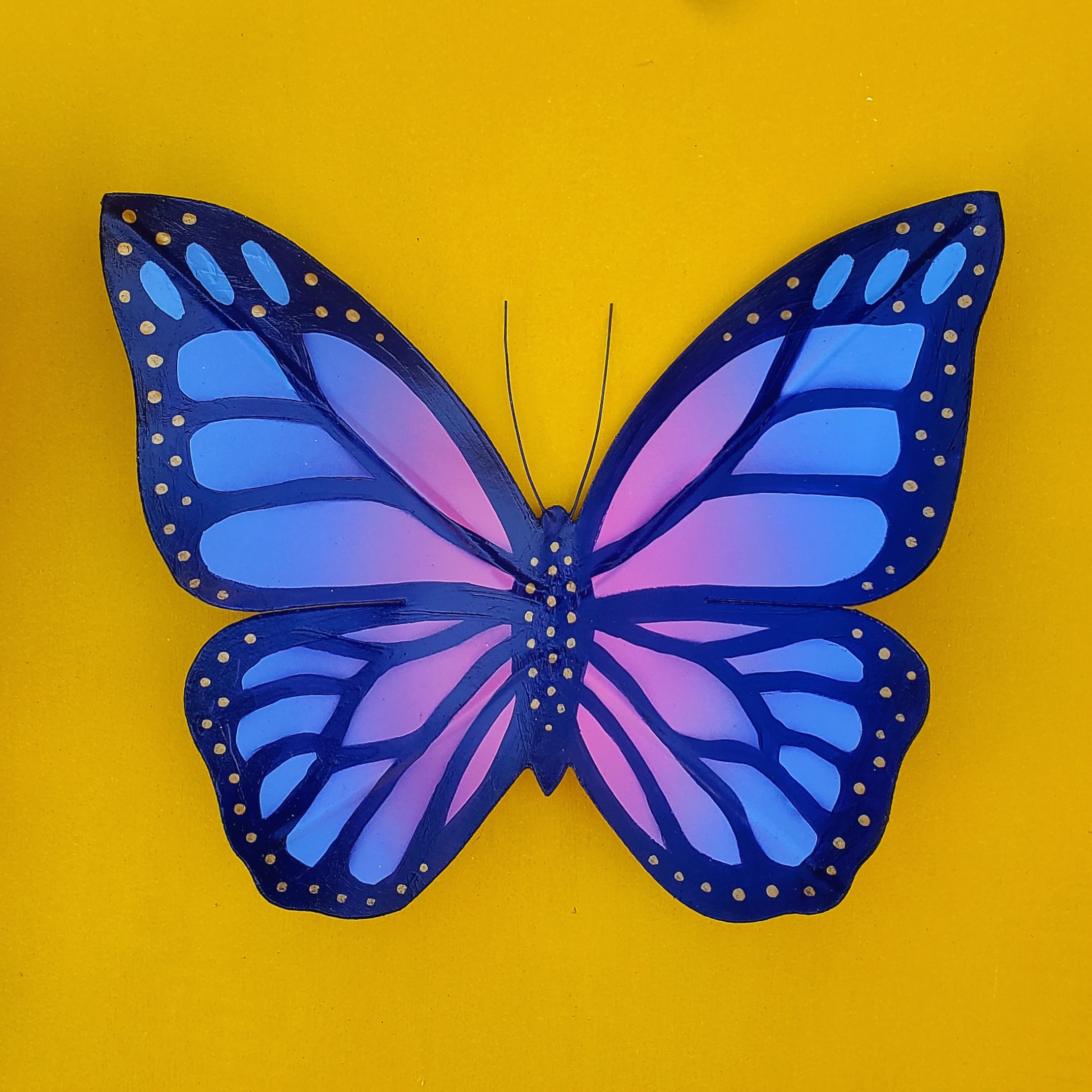 Small Butterfly - Pink/Purple Monarch